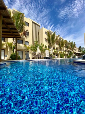 Nuevo departamento con alberca climatizada, jacuzzi y acceso frente al mar